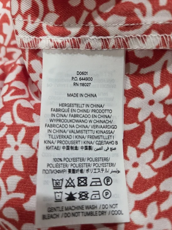 Boden Red Sateen Floral Button-Front Pleated Midi Dress - Size 14 - Picture 8 of 10